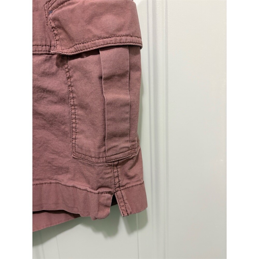 L.L.Bean Womens Cargo Utility Shorts Pink Size 18 Button Fly Flat Front - Picture 5 of 10